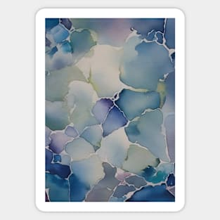 Blue watercolour Sticker